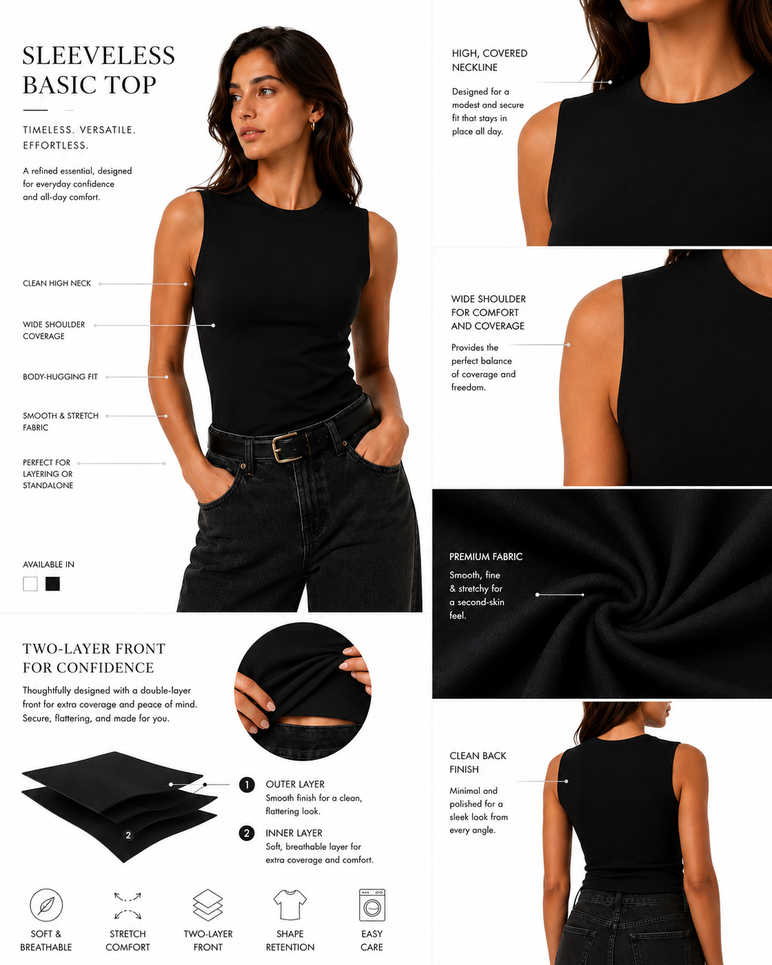 Black Basic Top
